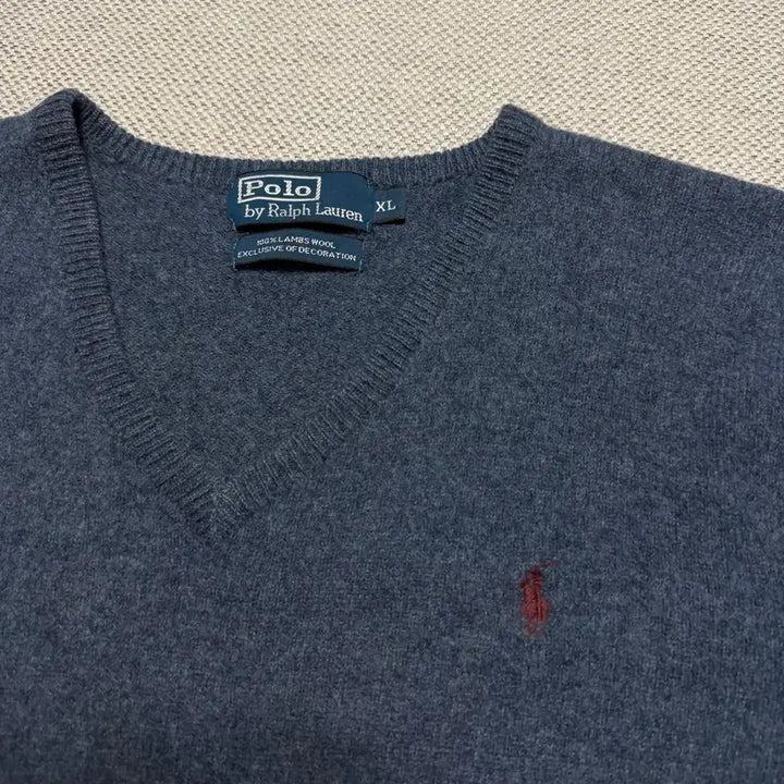 [BUNJANG] Polo Ralph Lauren Lambswool V-Neck Knit Sweater / 폴로 랄프로렌 램스울 브이넥 니트