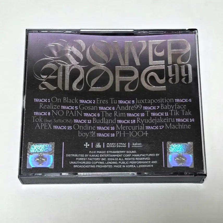 [BUNJANG] Silica Gel Power Andre 99 Andre 99 CD / 실리카겔 power andre 99 파앙구 CD 개봉