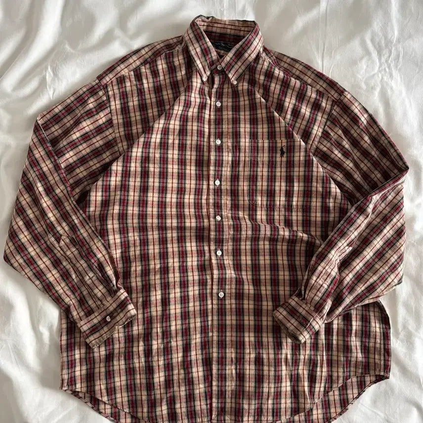 [BUNJANG] Polo Ralph Lauren Big Shirt Check / [L] 폴로 랄프로렌 빅셔츠 체크