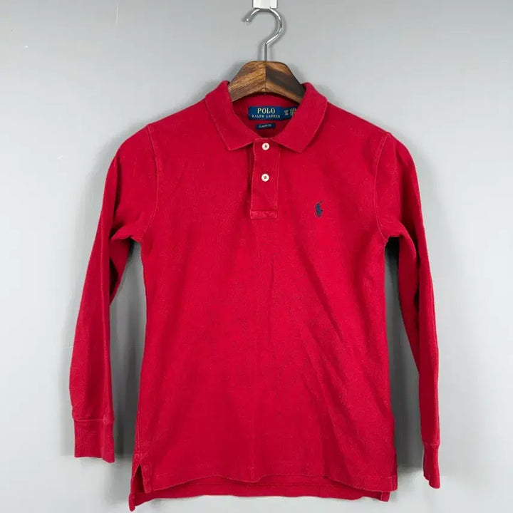 [BUNJANG] Polo Ralph Lauren Cotton Long Sleeve Red E75 / 폴로랄프로렌 코튼 롱슬리브 레드 E75