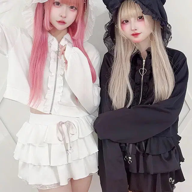 [BUNJANG] MARS PRIMERO Nekomiimi Parka Setup / MARS 마즈 프리메로 네코미미 파카 셋업