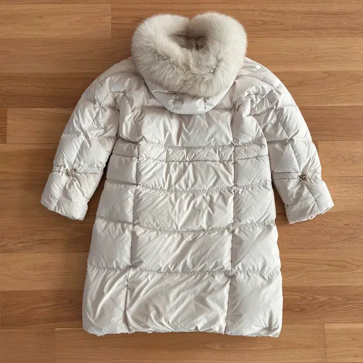 [BUNJANG] Duel Faux Fur Goose Down Long Padding 55 / 듀엘 폭스퍼 구스다운 롱패딩 55