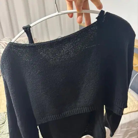 [BUNJANG] Bolero Sleeveless Knit Two-Piece Set / 볼레로 나시 니트 투피스