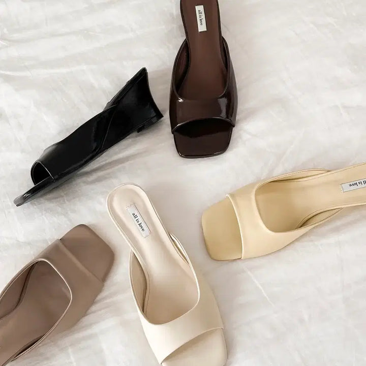 [BUNJANG] Allizlove Urban Wedge Mule Dark Choco / 무배) 올이즈러브 어반 웨지 뮬 230 다크초코