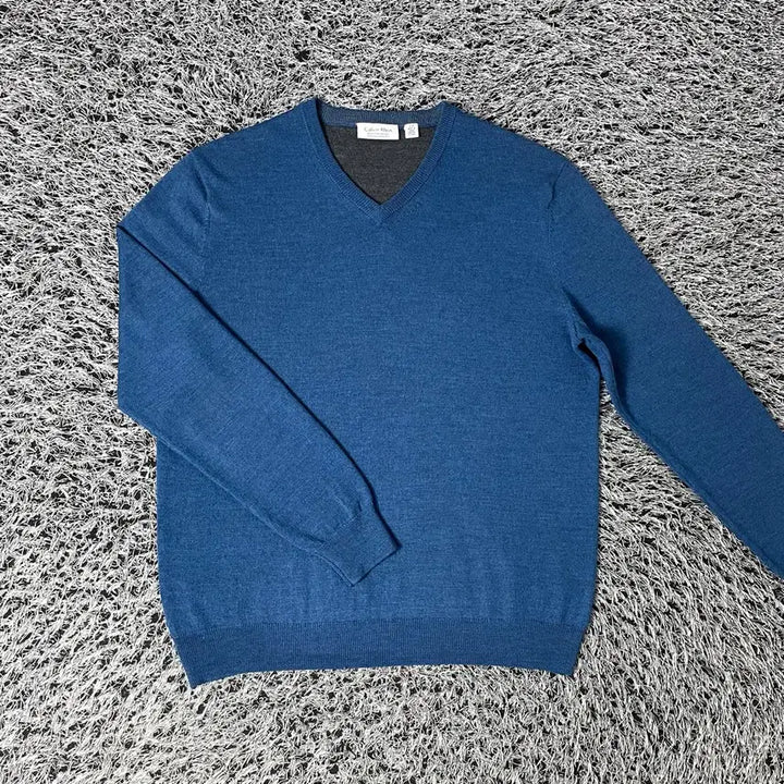 [BUNJANG] Calvin Klein Merino Wool Knit Sweater / Calvin Klein 캘빈클라인 메리노 울 니트 스웨터