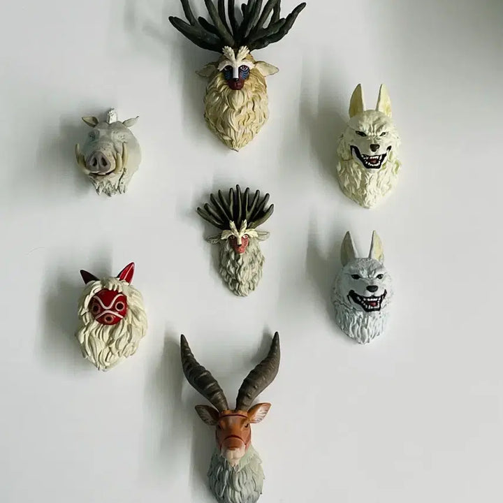 [BUNJANG] Studio Ghibli Princess Mononoke Random Full Box D-cut Shishigami Magnet Figure (Unsealed) / 개봉일괄) 지브리 원령공주 랜덤 풀박스 다이컷 시시가미 마그넷 피규어