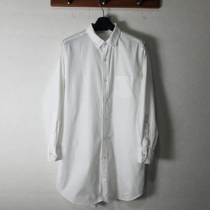 [BUNJANG] ZUCCA White Long Shirt M / ZUCCA 주카 화이트 롱셔츠 M