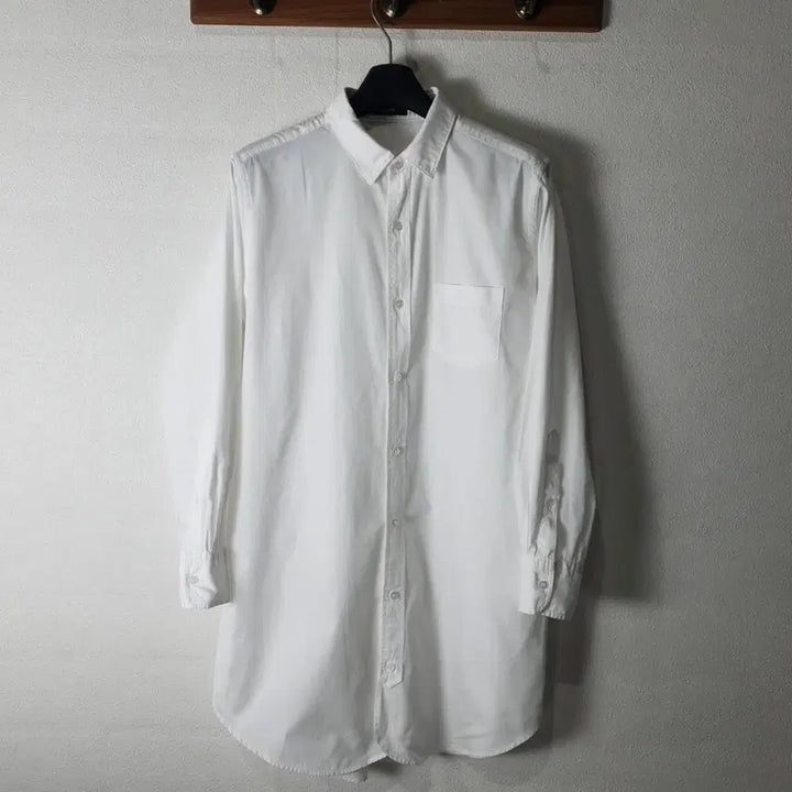[BUNJANG] ZUCCA White Long Shirt M / ZUCCA 주카 화이트 롱셔츠 M