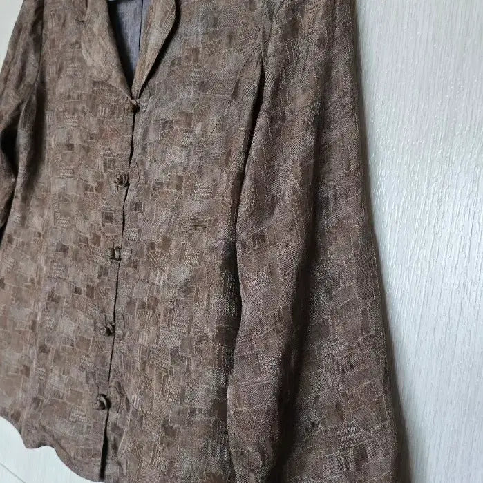 [BUNJANG] Korean Style Knot Button Rayon Blouse / 66/생활한복 스타일 매듭 단추 인견 블라우스