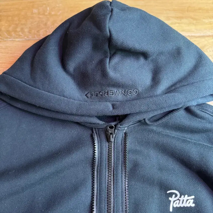 [BUNJANG] Patta x Converse Hoodie Zip-Up Navy / 파타x컨버스 후드집업