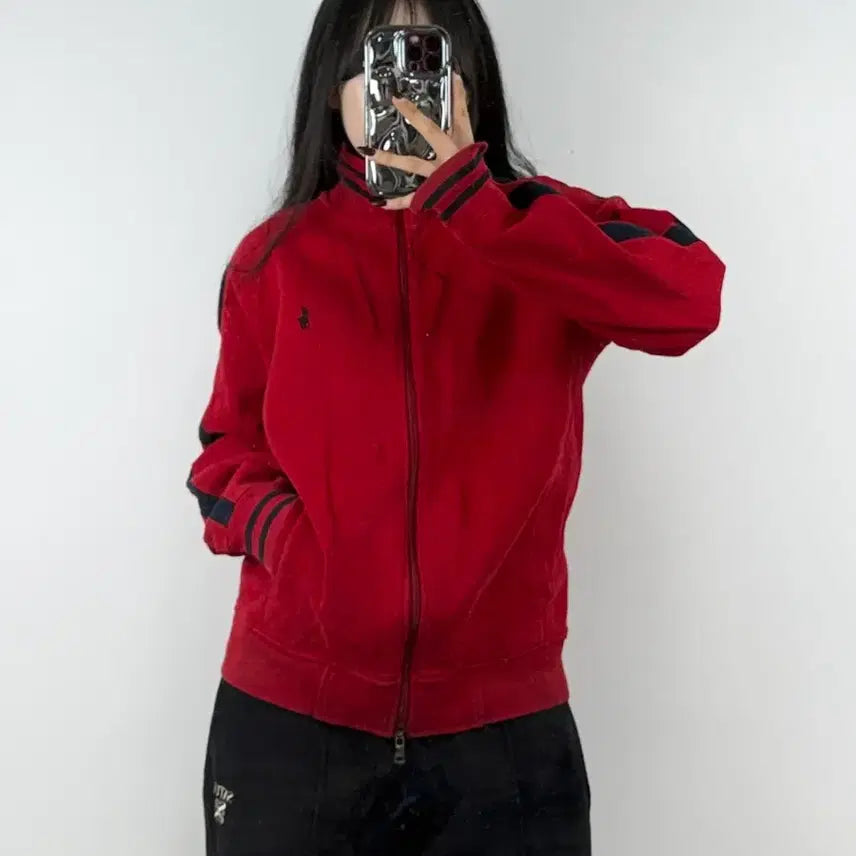 [BUNJANG] Polo Ralph Lauren Knit Zip-Up Track Jacket / 폴로랄프로렌 니트 집업 트랙 자켓 E78