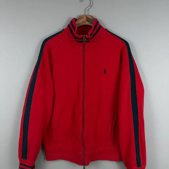 [BUNJANG] Polo Ralph Lauren Knit Zip-Up Track Jacket / 폴로랄프로렌 니트 집업 트랙 자켓 E78
