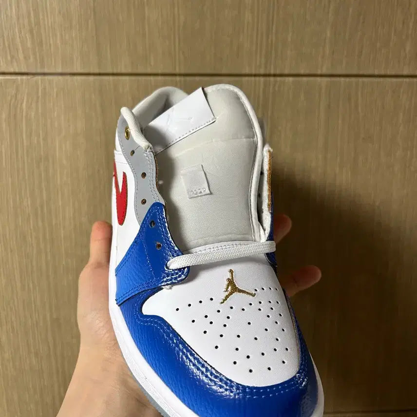 [BUNJANG] Nike Air Jordan 1 Low Blue/Red/White Men&