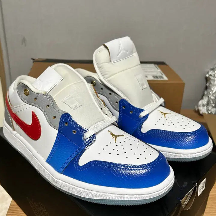[BUNJANG] Nike Air Jordan 1 Low Blue/Red/White Men&