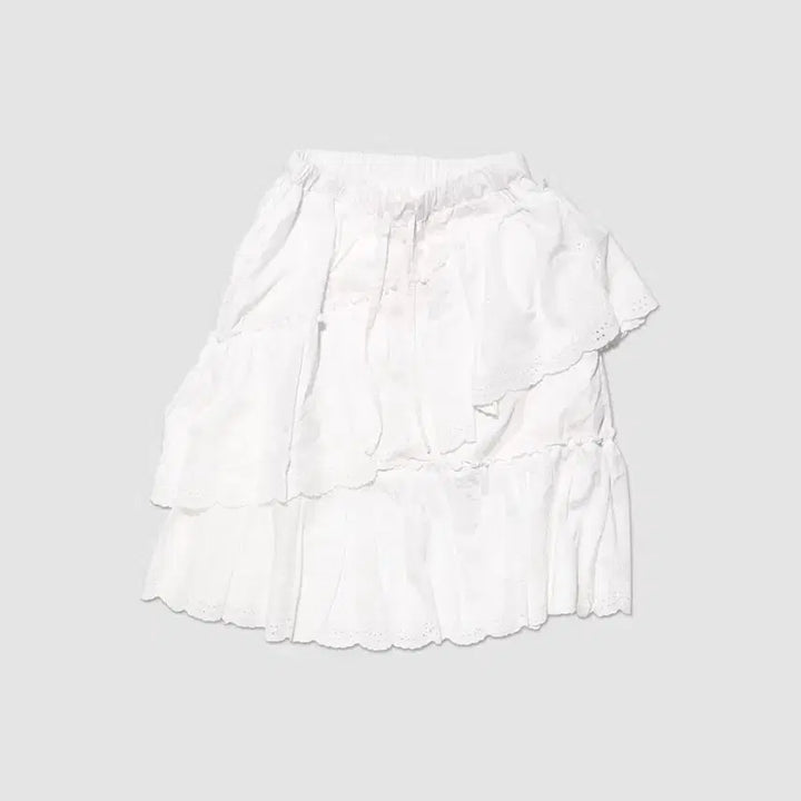 [BUNJANG] Innyang In Harmony Frill Skirt White / 인앤양인하모니 프릴스커트 화이트