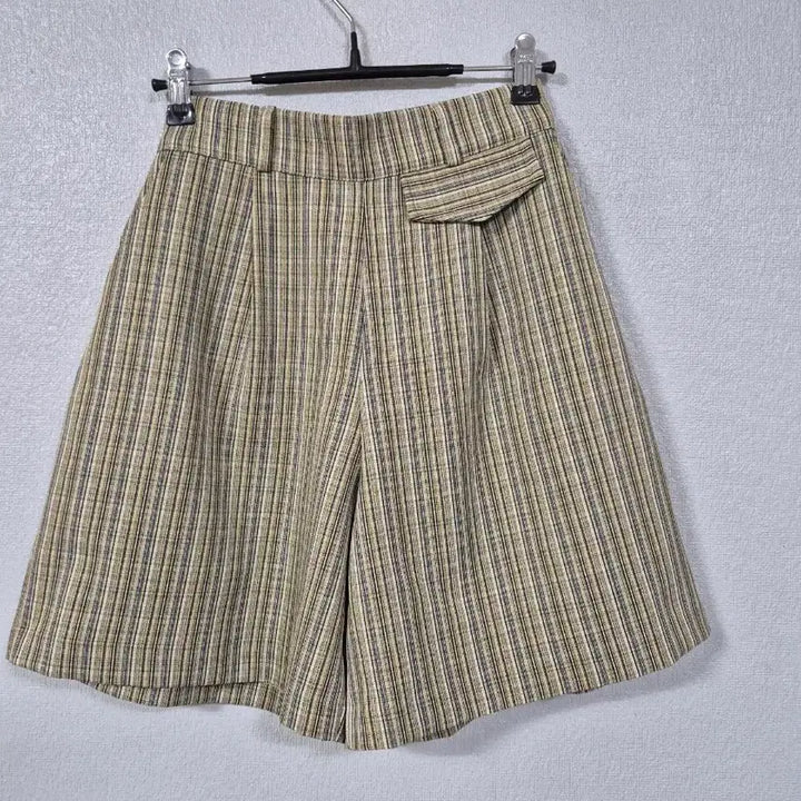 [BUNJANG] Rayon Blend Check Shorts (Size 55-66) / 레이온혼방 체크 반바지 55-66