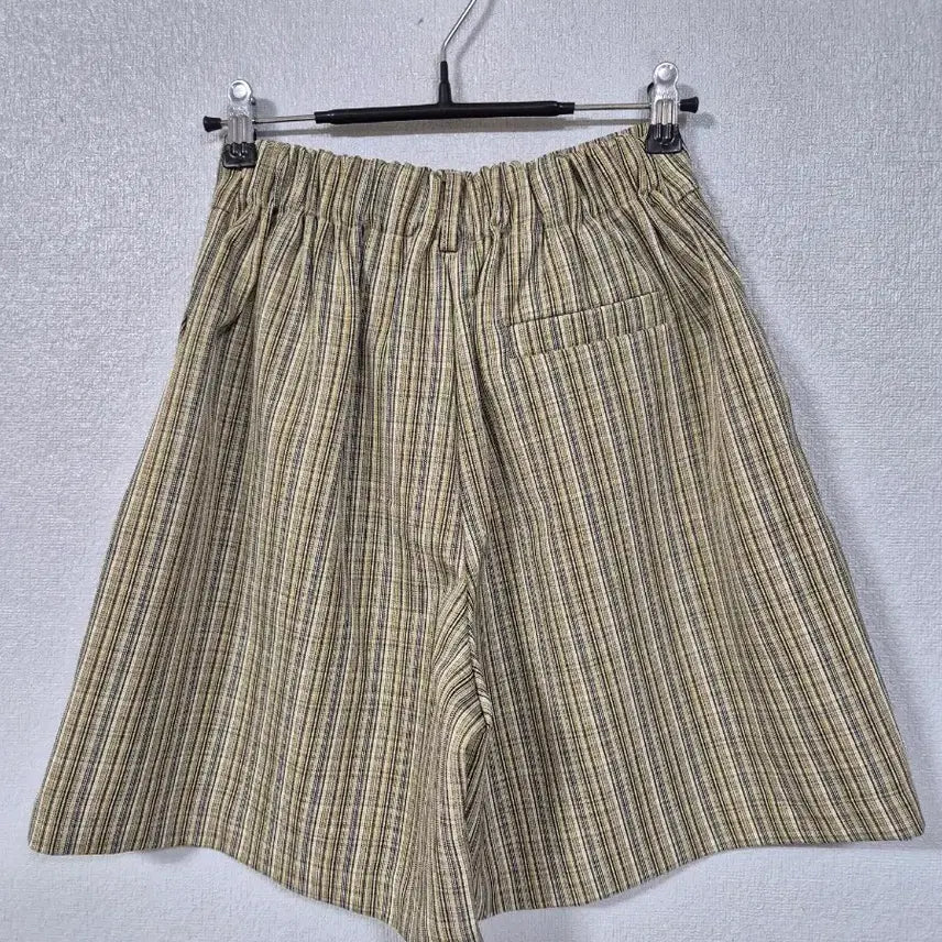 [BUNJANG] Rayon Blend Check Shorts (Size 55-66) / 레이온혼방 체크 반바지 55-66