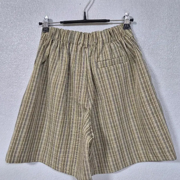 [BUNJANG] Rayon Blend Check Shorts (Size 55-66) / 레이온혼방 체크 반바지 55-66