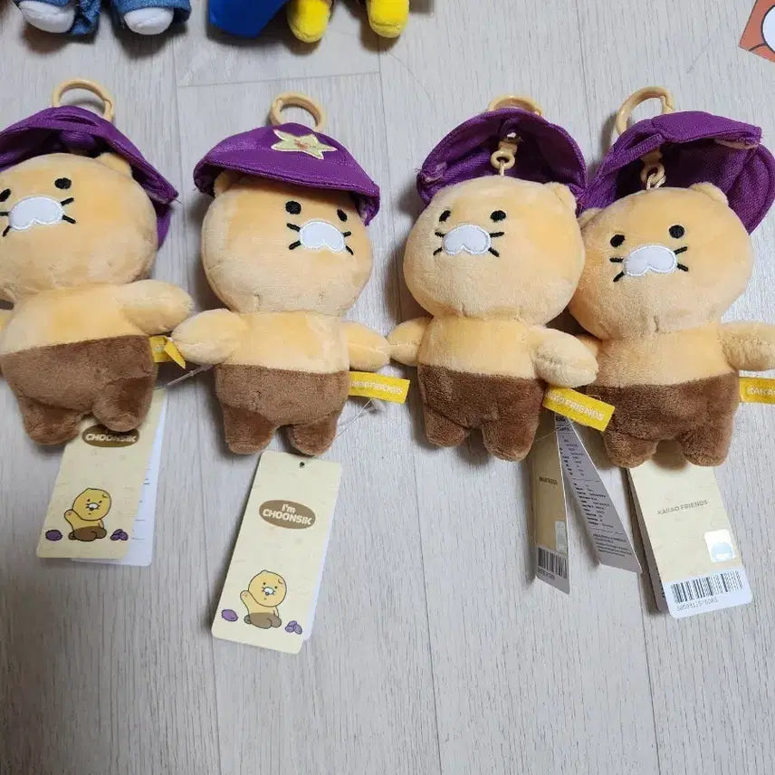[BUNJANG] Kakao Friends Choonsik Doll Keyring (Purple Hat Version) / 카카오프렌즈 춘식이 인형 키링 보라모자