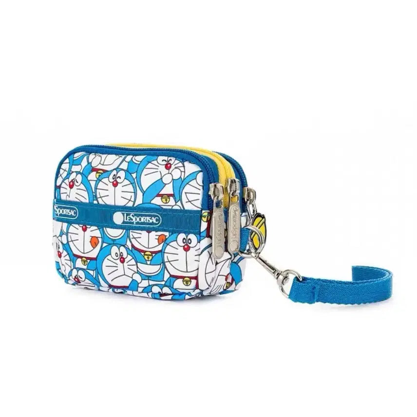 [BUNJANG] Lesportsac Doraemon Edition 3-Tier Pouch with Wrist Strap / 레스포삭 도라에몽 에디션 파우치 3단