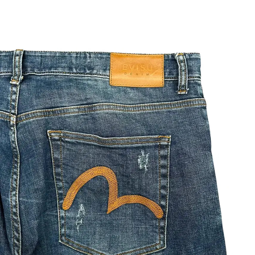 [BUNJANG] Evisu Back Logo Straight Denim (Size 39) / 에비수 백로고 스트레이트 데님 39