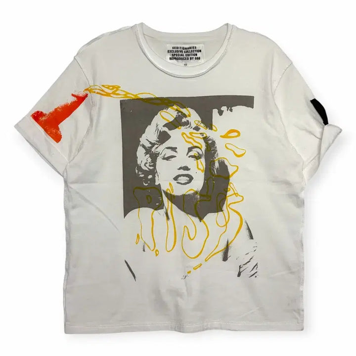 [BUNJANG] Seditionaries Marilyn Monroe Printing Short Sleeve T-Shirt / SEDITIONARIES 세디셔너리즈 마릴린먼로 프린팅 반팔티셔츠
