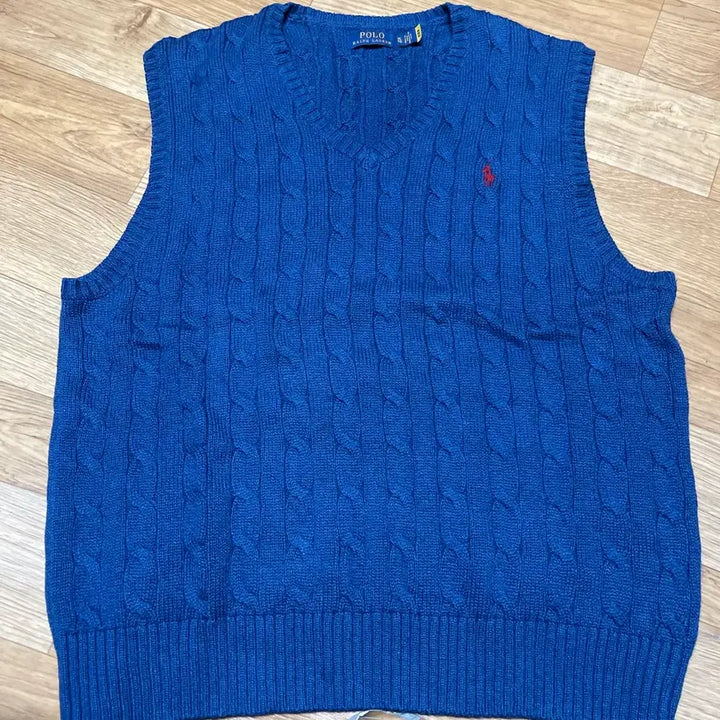 [BUNJANG] Polo Ralph Lauren New Cable Knit Sweater Vest XL / 폴로 신형 케이블니트 스웨터 베스트 XL사이즈 (105-110사이즈)