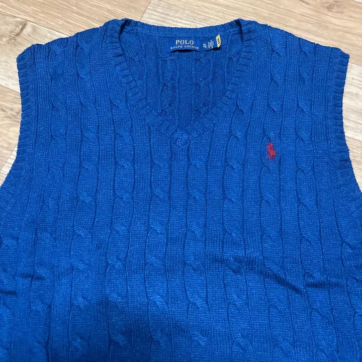 [BUNJANG] Polo Ralph Lauren New Cable Knit Sweater Vest XL / 폴로 신형 케이블니트 스웨터 베스트 XL사이즈 (105-110사이즈)