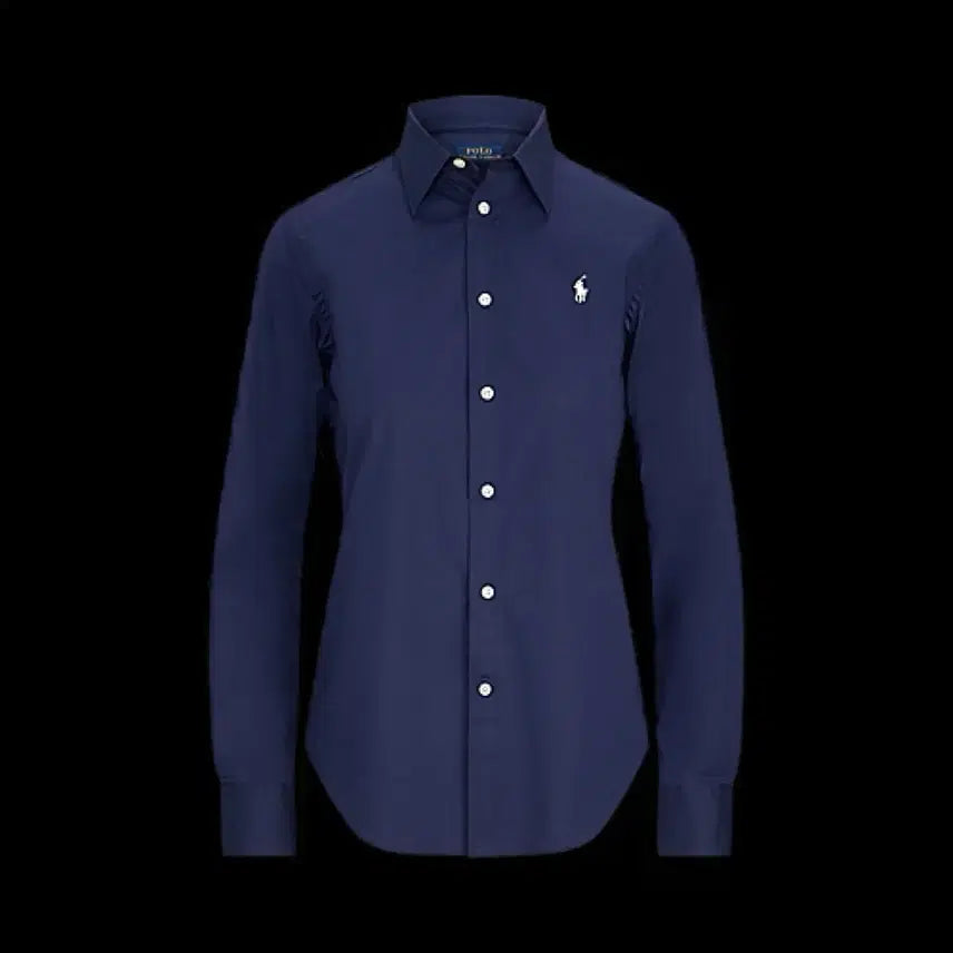 [BUNJANG] Polo Ralph Lauren Classic Fit Navy Cotton Blend Shirt / 폴로 랄프로렌 네이비 포플린 셔츠 / 코스 마시모두띠 토템 띠어리 클럽모