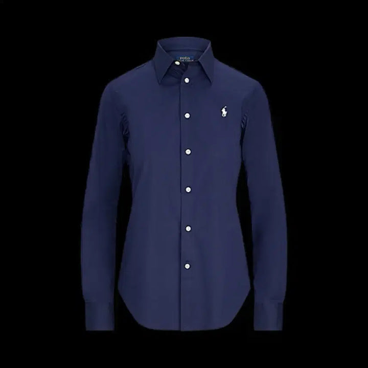 [BUNJANG] Polo Ralph Lauren Classic Fit Navy Cotton Blend Shirt / 폴로 랄프로렌 네이비 포플린 셔츠 / 코스 마시모두띠 토템 띠어리 클럽모