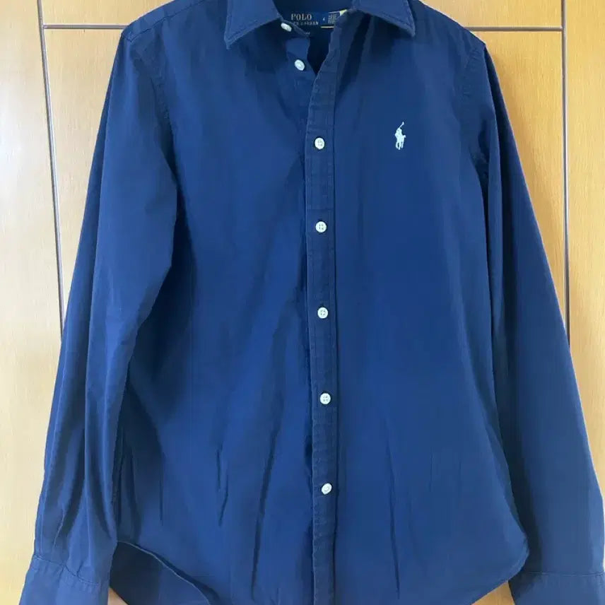[BUNJANG] Polo Ralph Lauren Classic Fit Navy Cotton Blend Shirt / 폴로 랄프로렌 네이비 포플린 셔츠 / 코스 마시모두띠 토템 띠어리 클럽모