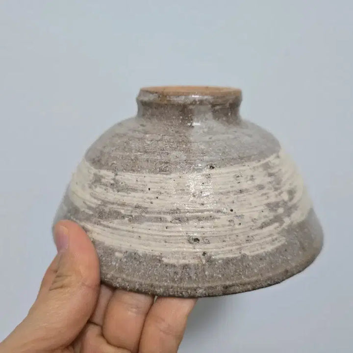 [BUNJANG] Buncheong Ware Brush-Stroked Tea Bowl Antique / 분청자 귀얄 다완 골동품