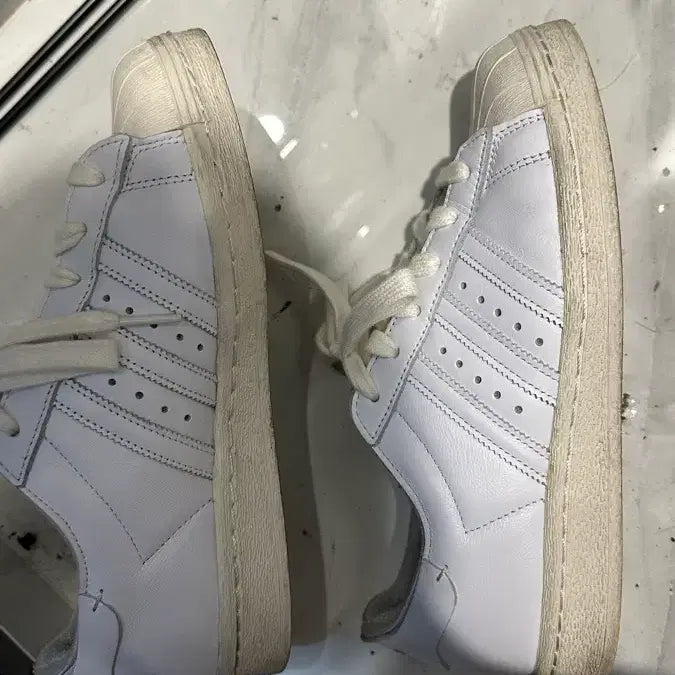 [BUNJANG] Adidas Superstar 82 Cloud White Sneakers (240mm) / 아디다스 슈퍼스타 82 클라우드 화이트 240