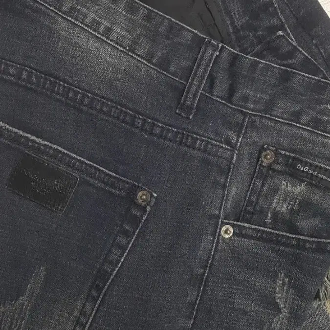 [BUNJANG] Dolce &amp; Gabbana Gold Tone Stretch Italian Jeans - Size 32 / 돌채앤가바나 금장(사방스판) 이태리진 32인치(No.735)S급!