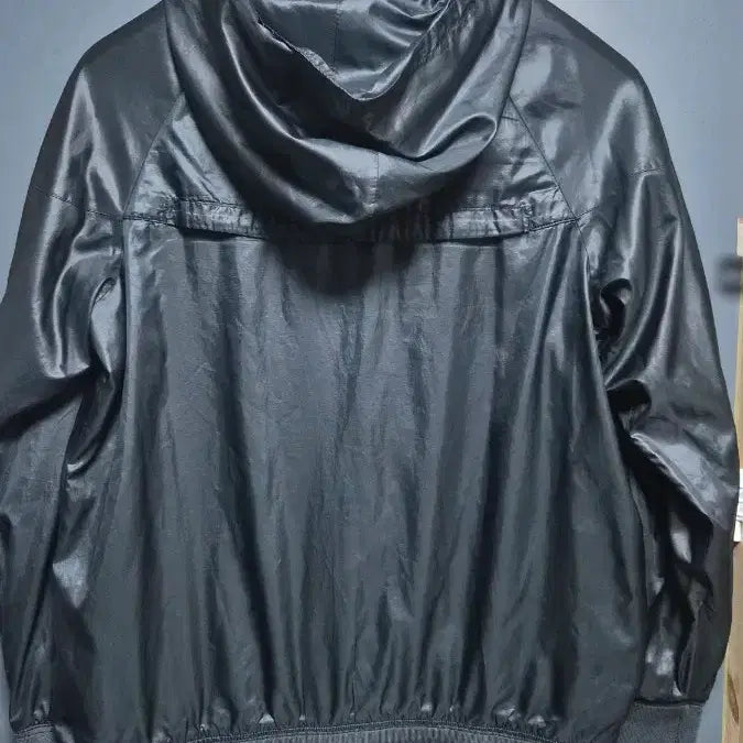 [BUNJANG] Nike Black Windbreaker Hoodie Zip-Up / 나이키 블랙 바람막이 후드 집업