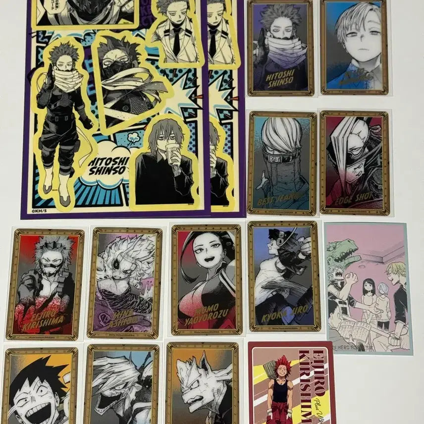 [BUNJANG] My Hero Academia Shinso Monoma Gilt Card Sticker / 나의 히어로 아카데미아 히로아카 원화전 신소 모노마 금박카드 스티커