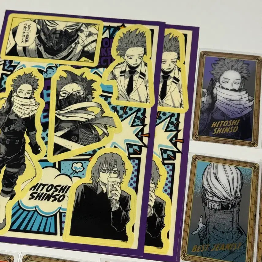 [BUNJANG] My Hero Academia Shinso Monoma Gilt Card Sticker / 나의 히어로 아카데미아 히로아카 원화전 신소 모노마 금박카드 스티커