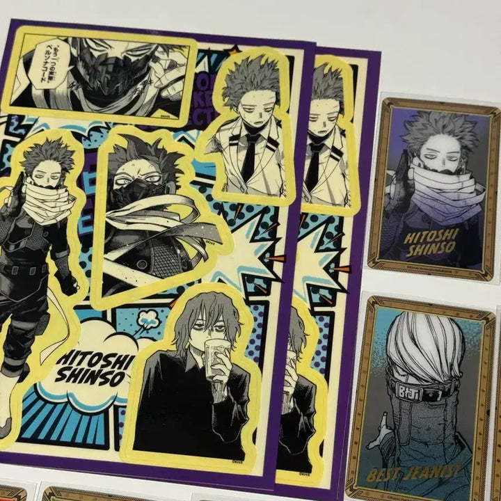 [BUNJANG] My Hero Academia Shinso Monoma Gilt Card Sticker / 나의 히어로 아카데미아 히로아카 원화전 신소 모노마 금박카드 스티커