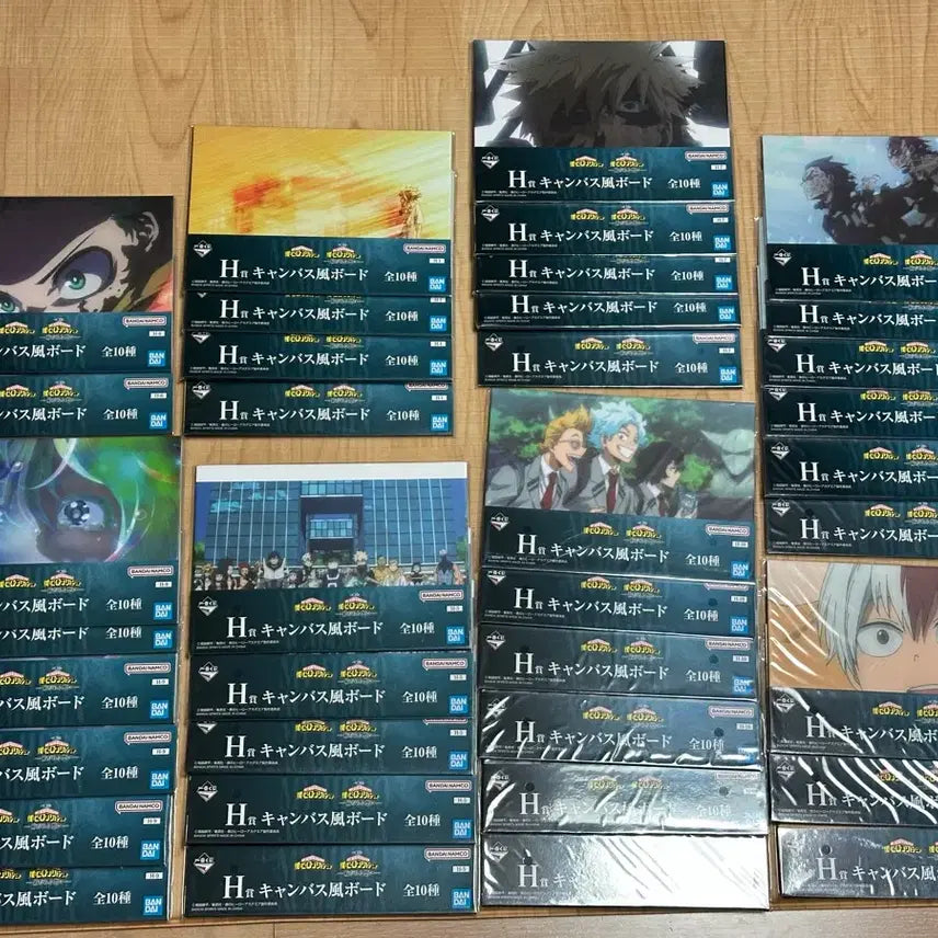 [BUNJANG] My Hero Academia Canvas Board Bundle Set (H Prize, 34 pcs) / (택포9.0) 나의 히어로 아카데미아 캔버스 보드 H상 34개 일괄