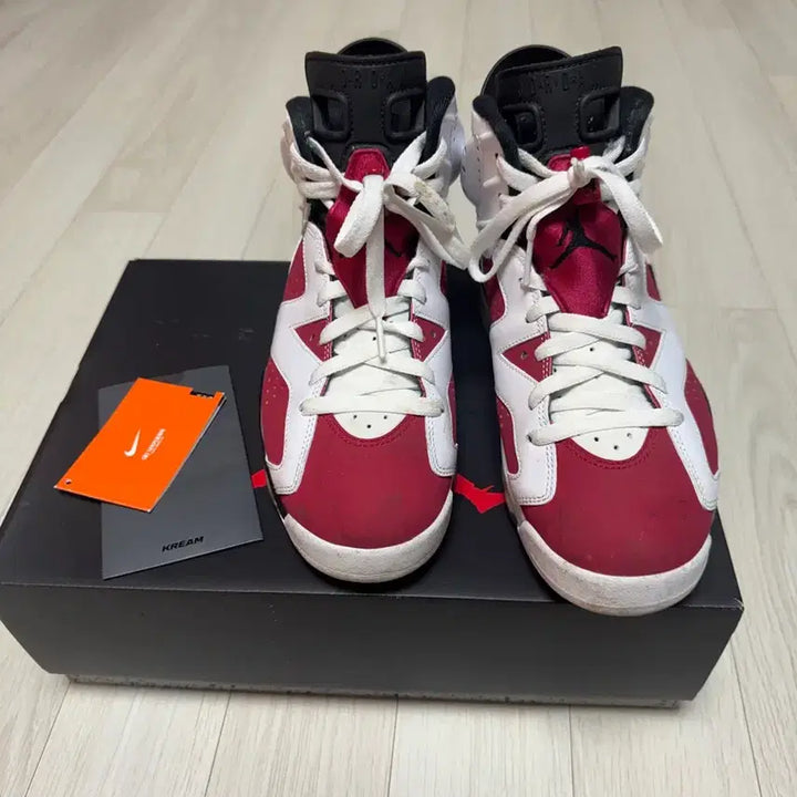 [BUNJANG] Air Jordan 6 Carmine Retro Sneakers (Size 260) / 조던 6 카마인 레트로