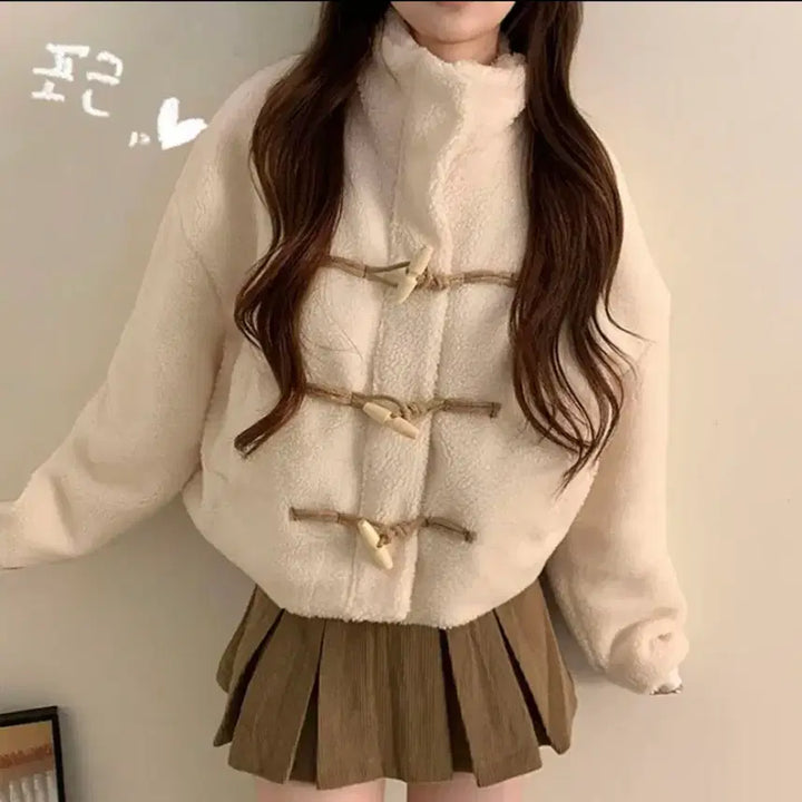 [SOLD OUT] 에이블리 뽀글이 스커트 세트