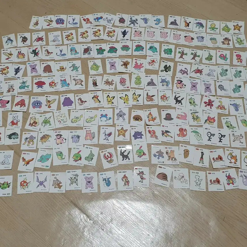 [BUNJANG] Pokemon One Piece Ttibu Ttibu Seal Bundle / 포켓몬 원피스 띠부띠부실