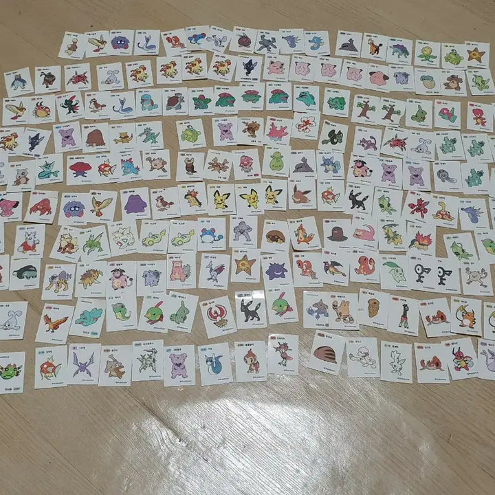 [BUNJANG] Pokemon One Piece Ttibu Ttibu Seal Bundle / 포켓몬 원피스 띠부띠부실