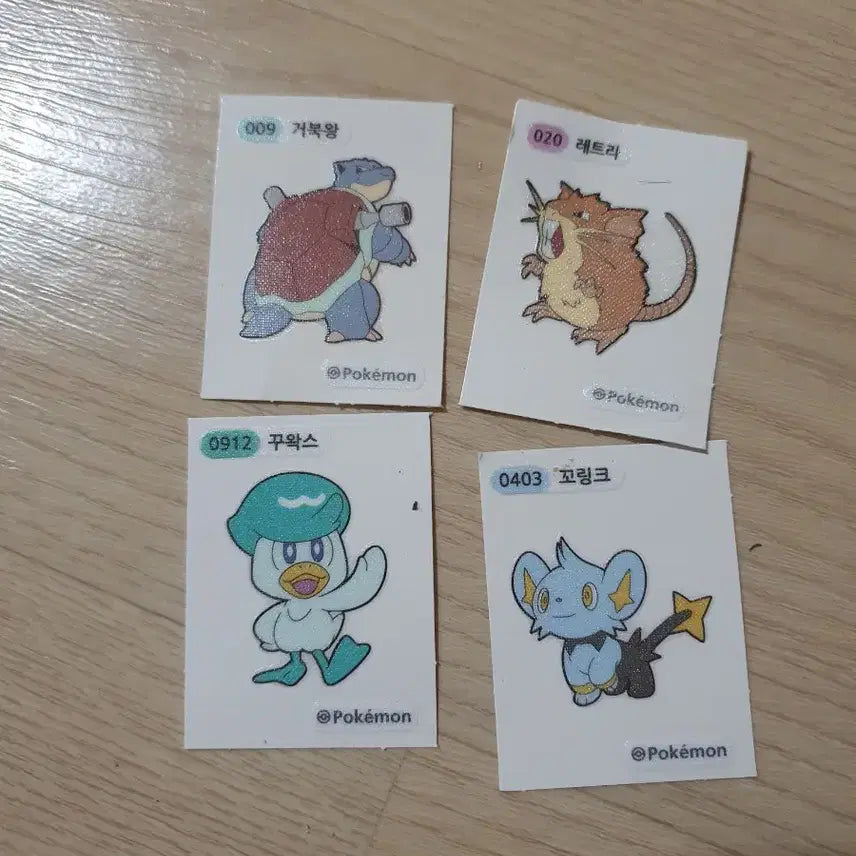 [BUNJANG] Pokemon One Piece Ttibu Ttibu Seal Bundle / 포켓몬 원피스 띠부띠부실