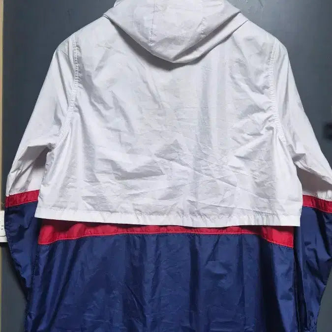 [BUNJANG] Nike Hooded Windbreaker Jacket White/Navy/Red / m 나이키 바람막이 화이트/네이비/레드 후드집업