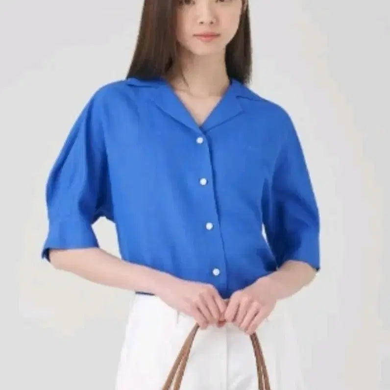 [BUNJANG] Beanpole Ladies 2023 Linen Blouse Lavender Size S / 빈폴레이디스2023(새상품급) 린넨 블라우스 팔아요