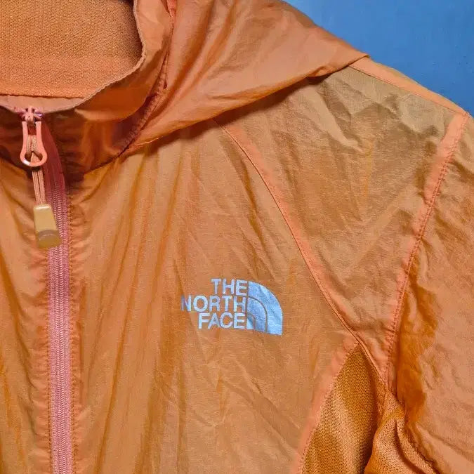[BUNJANG] The North Face Orange Windbreaker Hooded Jacket (Size 95) / 95) 노스페이스 오렌지색 바람막이 후드 자켓