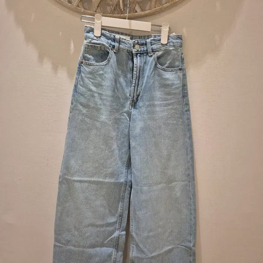 [BUNJANG] Zara Light Wash Wide Denim Pants Size 34/36 / ZARA 연청 와이드 데님 팬츠 34 44사이즈