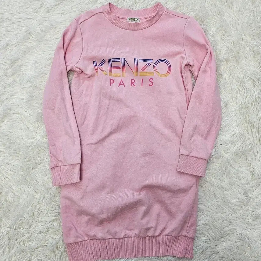 [SOLD OUT] KENZO 아동 핑크 맨투맨 원피스 152