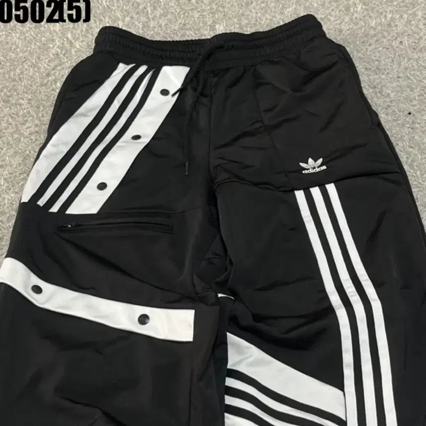 [BUNJANG] Adidas Black Snap Button Track Pants / 아디다스 블랙 트랙 바지 스냅 버튼s 0502